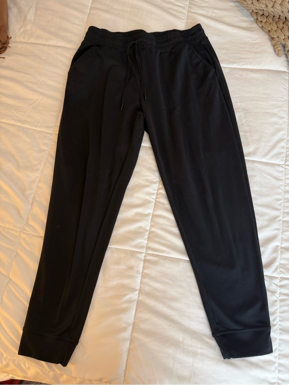 Women’s Black Drawstring Jogger Pants- Size M